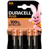Duracell Plus 100, Stilo "AA", 4 pz