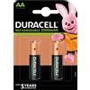 Duracell Batterie Pile Monouso Duracell Recharge Ultra, stilo "AA", 2 pz