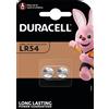 Duracell Batterie Pile Monouso Duracell Elettronica, "LR54", 2 pz