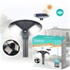 CiaoBosi Lampione Faro Giardino Stradale Crepuscolare Ufo con Pannello Solare 300-500W