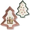 Nuvole di Stoffa Set ciotole natalizie Nuvole di Stoffa 2pz vassoi alberi di Natale Carol 6282