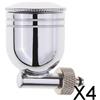 4x Airbrush Metal Side Feed Color Cup 7cc per Aerografi a Gravità