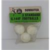 SUBBUTEO C.144F C144F 3 STANDARD FOOTBALLS - VINTAGE - NUOVO