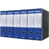 esselte 6 REGISTRATORI ESSELTE OXFORD COMMERCIALE 23XH.30 DORSO 8 COL. BLU 390783050