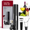 zencocco Kit Cavatappi elettrico per vino versatore apribottiglie automatico a battteria