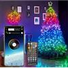 LUCI DI NATALE SMART BLUETOOTH CATENA LUMINOSA ALBERO LED 10 METRI USB MUSICA