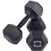 Toorx Manubri Esagonali Gommati Absolute Line Total Black Impugnatura Nera HEX