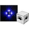 BES Lampada da parete Applique 3w luce blu cubo moderno faretto interno