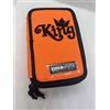 Tinta Unita astuccio 3 zip arancio tinta Unita scuola pennarelli matita school King