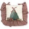 Nuvole di Stoffa Cuscino sedia natalizio con balze Nuvole di Stoffa Coprisedia Natale Carol 6304