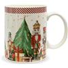 Nuvole di Stoffa Tazza natalizia con manico porcellana Nuvole di Stoffa Albero Natale Carol 6295