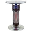 PLATINET Tavolo Stufa Riscaldato Bar Ristorante 1200W infrarossi Sensore IR h65cm Vetro