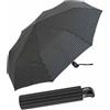 happy rain Le Monde du Ombrello - Mini ombrello pieghevole automatico di lusso con una grande copertura, 28 cm, nero