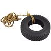 Fred & Friends Fred Genuine Swing Time Mangiatoia per Uccellini, Silicone, Nero, 4.5x15x35.5 cm