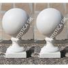 MONDO ARTISTICA SFERA PALLA TERMINALE PER PILASTRO COLONNA CANCELLO N°2 SFERE IN CEMENTO ESTERNO