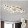 Dopa Store Plafoniera a Soffitto LED 2x58W 3 Tonalità Dimmer Telecomando Per Interni IP20