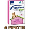 Formevet FIPRALONE DUO GATTO 8 PIPETTE ANTIPARASSITARIO LUNGA SCADENZA