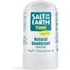 Salt of the Earth Deodorante Naturale Travel Crystal - Senza profumo - 50g | Cristallo da viaggio senza profumo, protezione anti-odore a lunga durata, vegano e cruelty-free a livello internazionale
