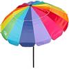 AKTIVE Ombrellone pieghevole antivento Multicolore Ø195 cm, inclinabile, protezione UV 50, ombrellone, ombrellone grande, ombrellone arcobaleno, ombrelloni (62279)