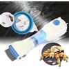 Pettine Led Elettrico Elimina Aspira Pidocchi Lendini Uova Capelli Bambini Inox