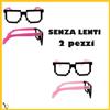 Bronx 2x Montatura per Occhiali Uomo Donna senza lenti Occhiale Vintage pixel 8 bit