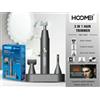HOOMEI Tagliapeli 3in1 Rifinitore Barba Naso Orecchie Sopracciglia Uomo Batterie HM7940