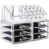 Box Cosmetici 6 Cassetti Porta Trucchi Case Make Up Beauty Rossetti Ripiani