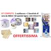 KIT DEPILAZIONE SCALDACERA + CERA DEPILATORIA + 50 SPATOLE CERETTA+100 STRISCE