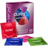 Durex 40 Preservativi Durex SurpriseMix Contatto Elite Pleasuremax Stimolanti Defensor