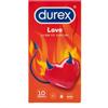 Durex PROFILATTICI DUREX LOVE - CON MAGGIOR ADERENZA - PACCO 10 PEZZI