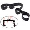 Toyz4Lovers Set Costrittivo In Nylon Chiusura a Strappo Nero 4 Manette e Cavigliere HOGTIE