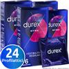 Durex 24 Durex Sync Preservativi Stimolanti RItardanti profilattici 4 Confezioni