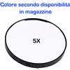 2x Specchio Make Up da borsa specchietto ingrandimento ventose viaggio colore