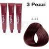 L'Oréal L'oreal Majirel 4,42 Castano Rame Irisée 50 ml 3 pezzi