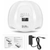 sun Lampada UV Led Da 54W SUN X Display Timer Sensore Ricostruzioni Unghie Fornetto