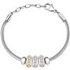 Morellato Bracciale Morellato Drops SCZ1253 Bracelet Acciaio Charm Zirconi Oro Rosa