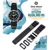 One More Cinturino citizen ny promaster aqualand gomma seiko nd limits 20 22 24 mm sub