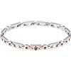 Maserati Bracciale Maserati Jewels JM423AVD16 Bracelet Acciaio oro rosa Zirconi neri Uomo