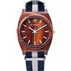 AB AETERNO "Dusk" Legno Sandalo Rosso Swiss Quarzo Bianco Unisex Orologio