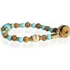 Gerba Bracciale Donna Gerba LAB LW08 Macramè Con Perle In Pietra Turchese E Paesina