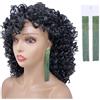IM Accessori Verde Sfumati Orecchini in Cristallo di Strass Lunghi 13cm Pendenti da Donna