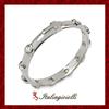 Anello Fedina Rosario Donna in Argento 925 Rodiato Oro Bianco