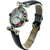 LE GEMME DI VENEZIA Orologio Donna Acciaio Pelle watch in Vetro di Murano Murrina Millefiori con str