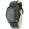 Chronotech OROLOGIO UOMO DONNA CHRONOTECH SLIM SOTTILE CINTURINO PELLE NERO INDICI VIOLA