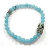 Filu & Trama BRACCIALE MAMUTHONES MASCHERA pietre naturali angelite AZZURRA filigrana sarda