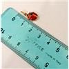 Artigiano Toscano COCCINELLA ROSSA CIONDOLO PENDENTE COLLANA UOMO DONNA ORO GIALLO 18KT 750 CHARM