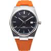 one more Cinturino Compatibile tissot PRX 35 40 mm gomma silicone nero arancio blu verde