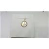 CIONDOLO MEDAGLIA IN ORO GIALLO 18KT 750 1,5 GRAMMI LETTERA P