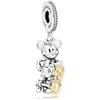 PANDORA Ciondolo Pandora Topolino 797497cz Argento oro 14kt 90 anniversario Mickey Mouse
