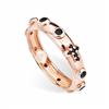 Amen ANELLO AMEN I ROSARI ARORN IN ARGENTO 925 COLORE ROSATO CON CRISTALLI NERI MISUR